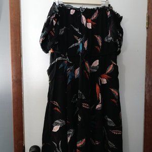 Torrid Leaf Challis Peasant Dress